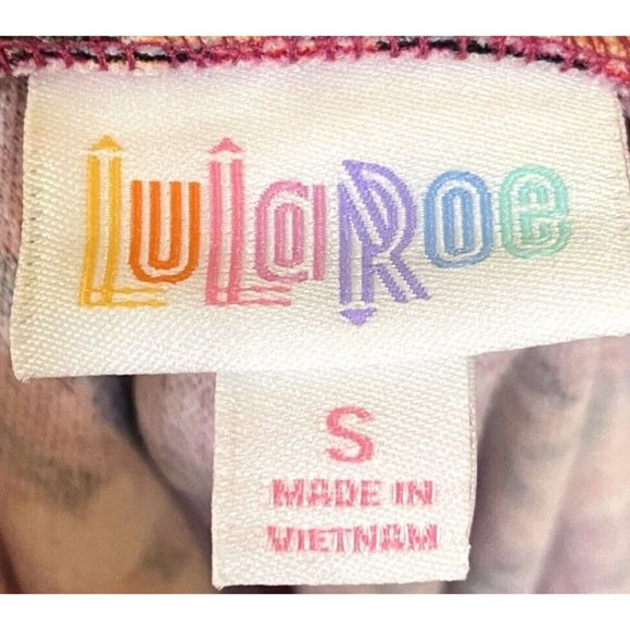 LuLaRoe Pencil Skirt Paisley Women's Size S Black/Pink Polyester Blend - Picture 2 of 7